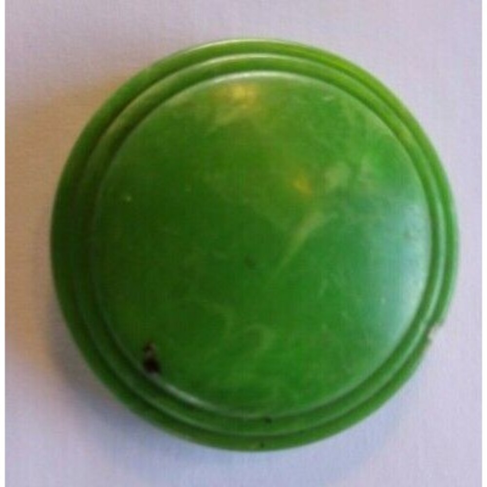 Pinball Machine Game Bumper Cap Vintage Original 1950s Green Marble Deco Old #3